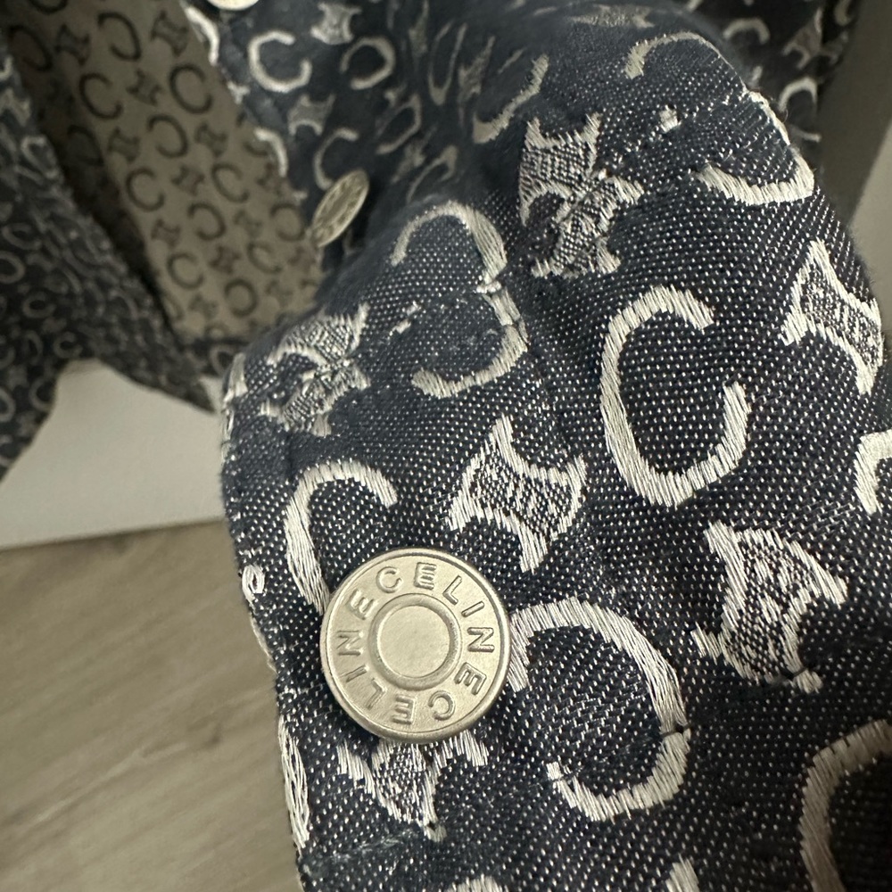 Celine Paris denim logo jacket- vintage - authentic - Picture 4 of 6